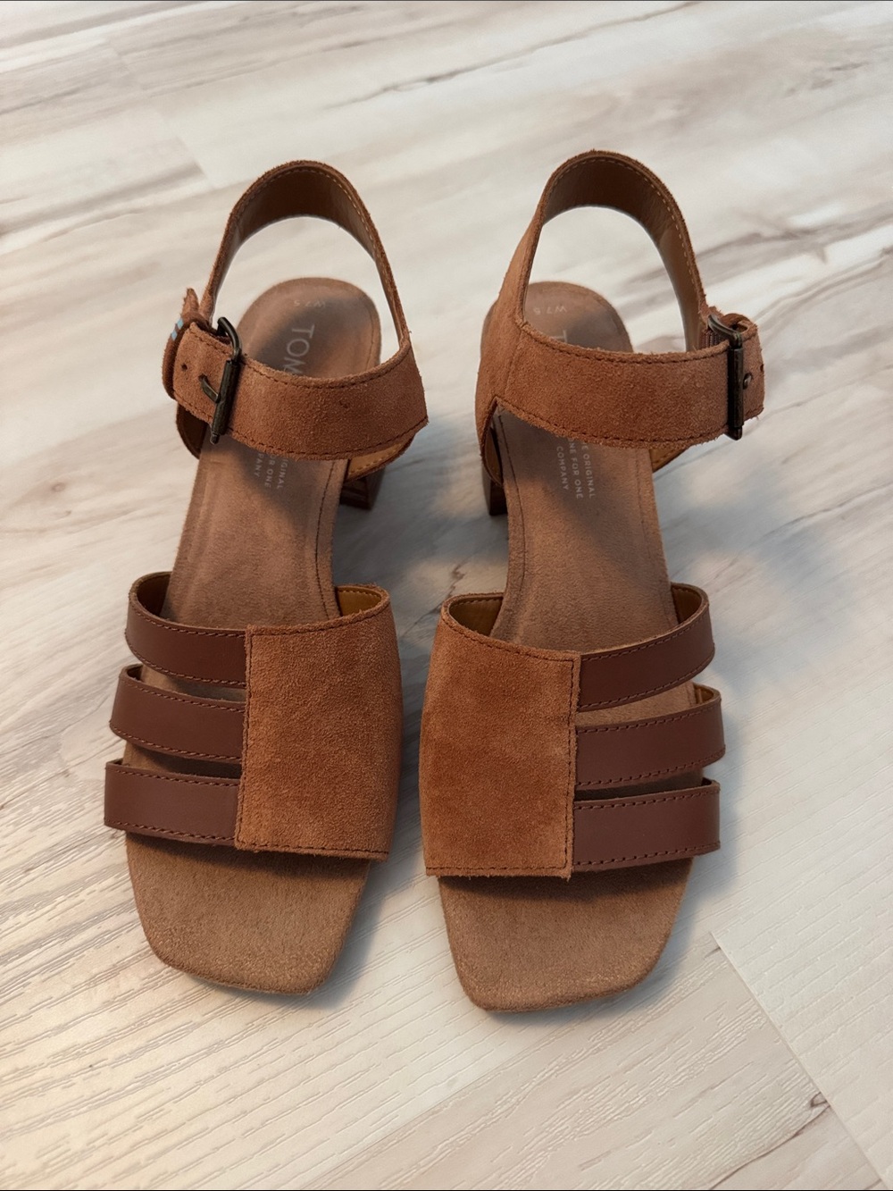 Tom’s healed sandals